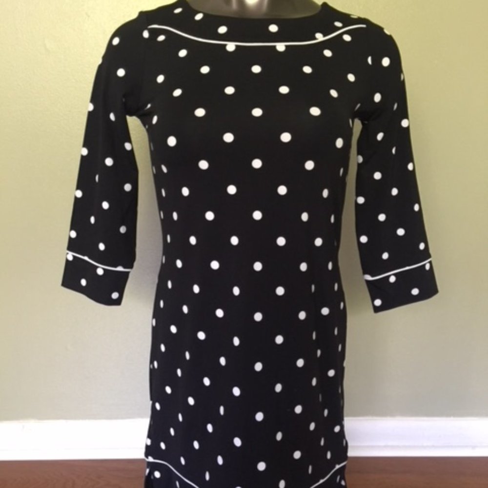 New Lands End Polka Dot Beach Cover Up Dress Size XXS